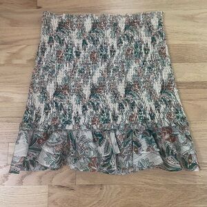Veronica Beard Floral Mini Skirt